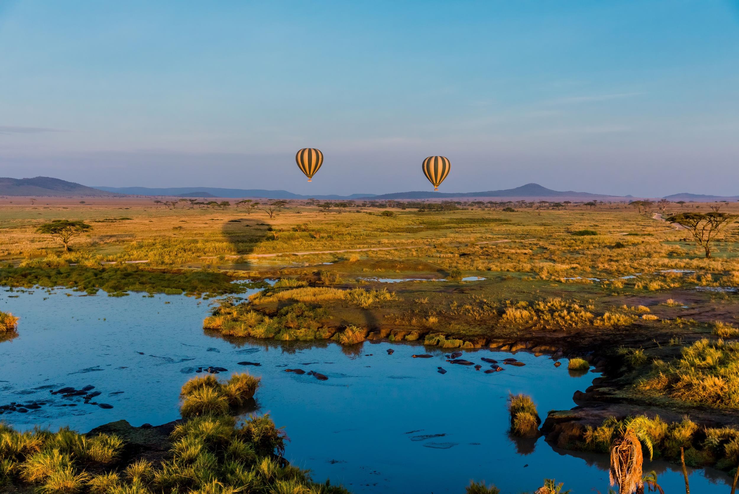 Safari en montgolfière dans le Serengeti