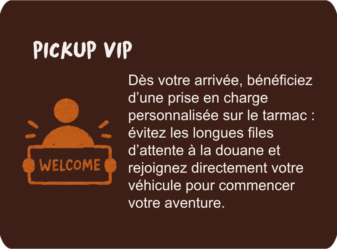 Accueil VIP à l’aéroport