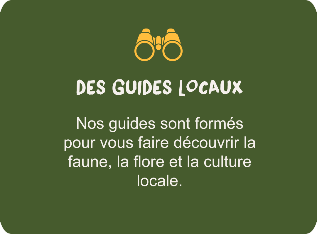 Des guides locaux