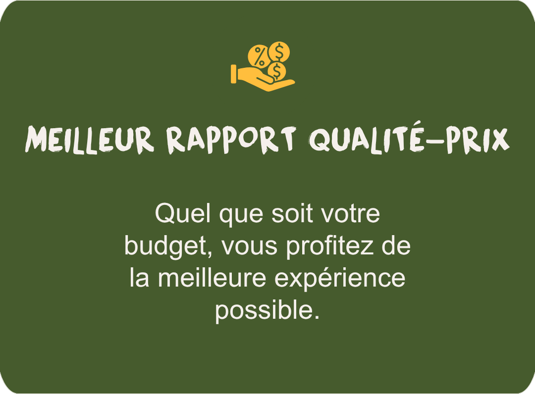 Excellent rapport qualité/prix